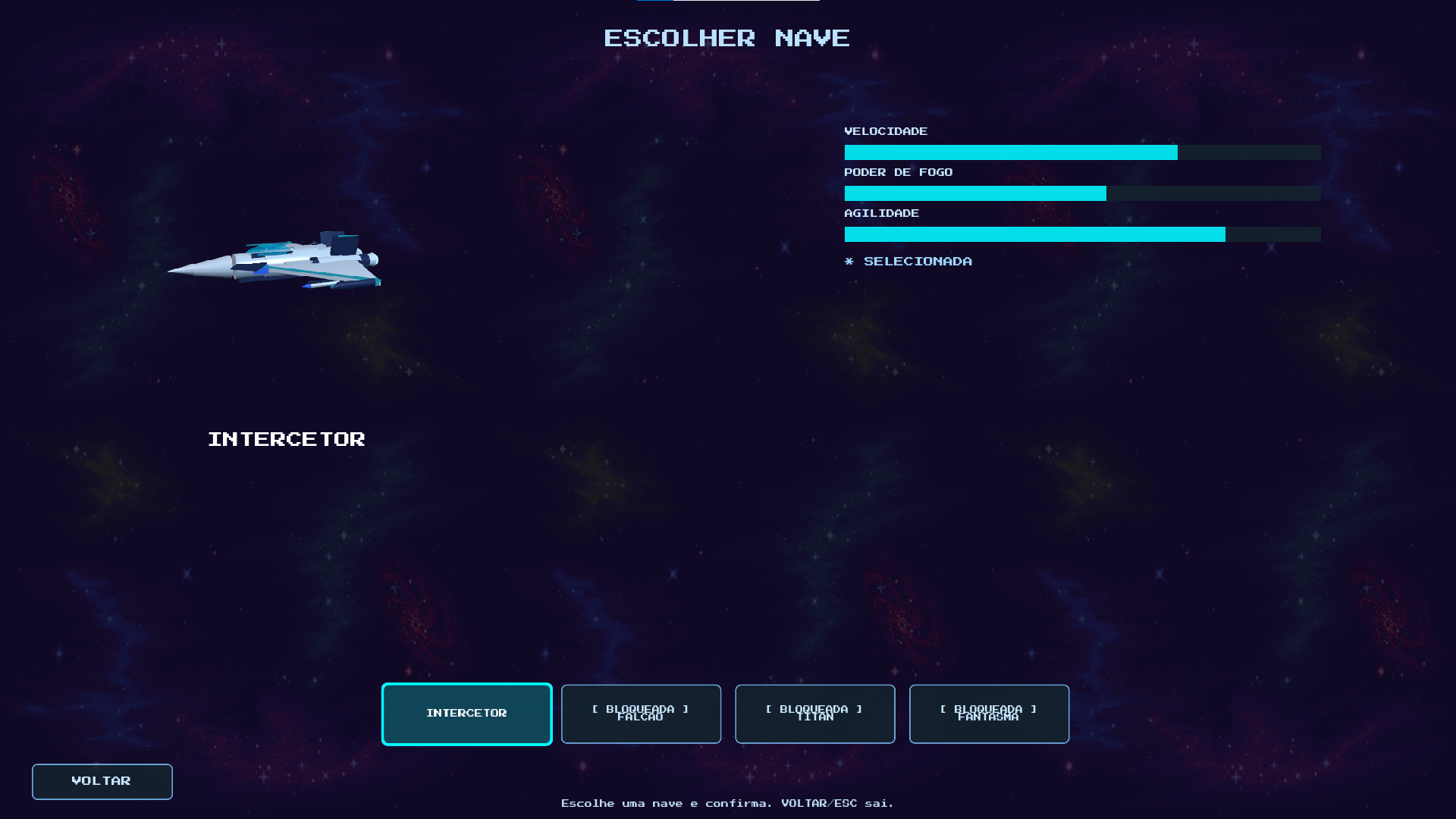 Seleção de naves